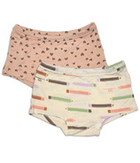 Silkberry Baby Boyshorts Underwear Pack Doodle Hearts & Pretty Pencils