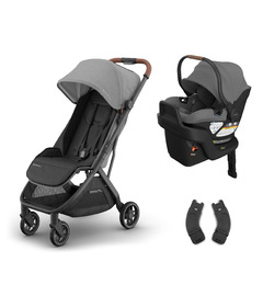 UPPAbaby Minu V3 Stroller & Aria V2 Greyson Travel System Bundle