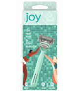 joy Razor Handle + 2 Razor Blade Refills Teal 