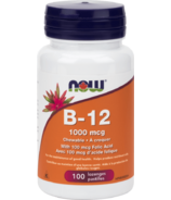 NOW Foods Vitamine B12 à croquer avec acide folique 1000 mcg