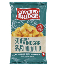 Covered Bridge Kettle Cooked Potato Chips Sea Salt & Vinegar 