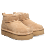 Bottes d'hiver rétro Bearpaw Youth Shorty couleur café glacé solide