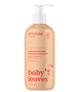 ATTITUDE Baby Leaves shampooing et gel nettoyant 2 en 1 orange et grenade