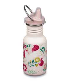 image of Klean Kanteen Kid Classic Narrow with Kid Sippy Cap Leaping Unicorns with sku:330749