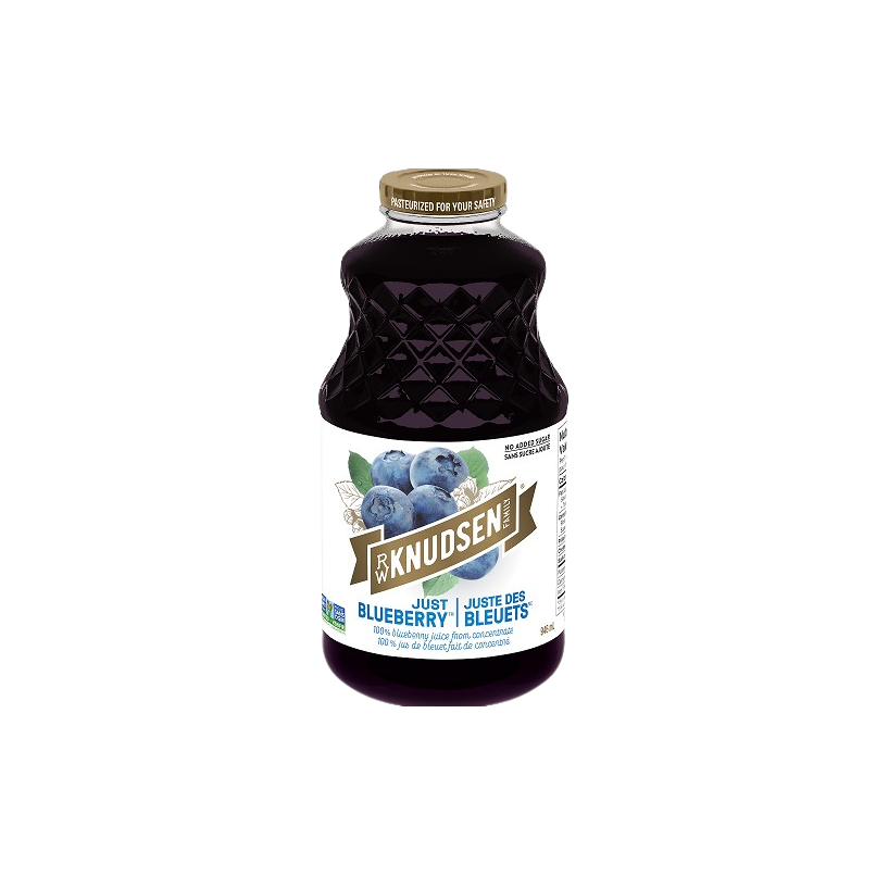 R.W. Knudsen Just Blueberry Juice – 32 Fl Oz, 100% Juice, Pure & Natural