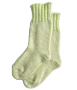 Chaussettes du dimanche en laine Okayok Crème fluo