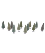 Harman Frosted Bottle Trees Set Small Green
