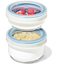 OXO PREP & GO Small Duo Snack Containers White