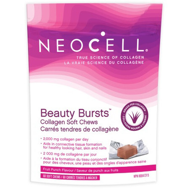 NeoCell Beauty Bursts Collagen Soft Chews Fruit Punch Flavour NeoCell Beauty Bursts Collagen Soft Chews Fruit Punch Flavour