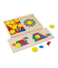 image of Melissa & Doug Pattern Blocks and Boards with sku:82406