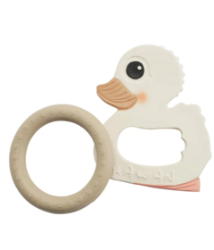 Hevea Kawan Duck & Ring Teether Giftset Sand