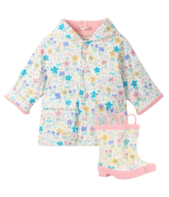 Hatley Rain Boot and Coat Garden Chicks Bundle