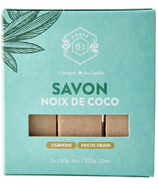 Savon en barre à la noix de coco de Crate 61 Organics