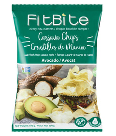 FitBite Cassava Chips Avocado