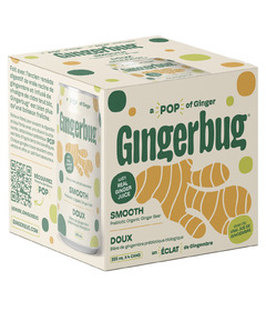 Gingerbug Prebiotic Organic Ginger Beer Smooth