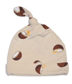 Silkberry Baby Bamboo Knot Hat Coconut