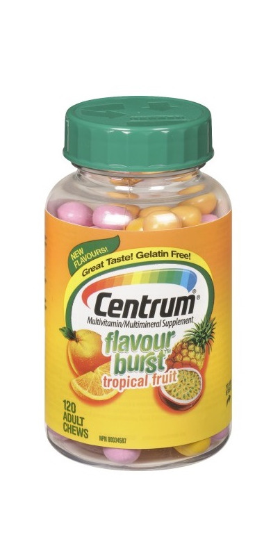 Centrum Syrup Buy Centrum Flavour Burst Adult Multivitamin Chews in Tropical Fruit ...