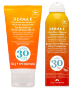 Derma E Mineral Sunscreen Face and Body SPF 30 Bundle