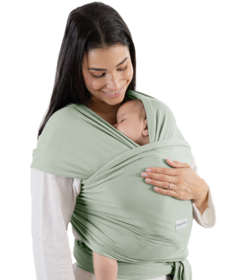 Comfy Cubs Cotton Baby Wrap Carrier Soft & Secure Fit Fern