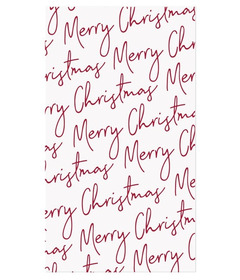 image of Harman Printed Guest Napkins Merry Christmas Script  with sku:305741