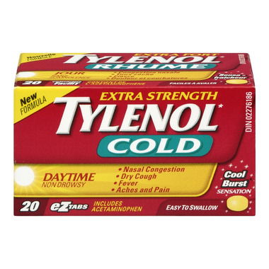 Tylenol Cold Extra Strength Daytime eZ Tabs Tylenol Cold Extra Strength Daytime eZ Tabs