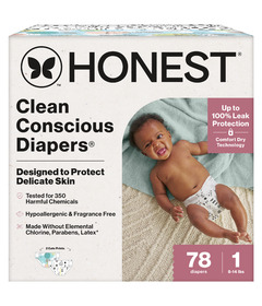 The Honest Company Club Box Diapers Above it All and Pattern