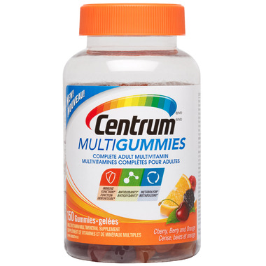 Centrum Multigummies Complete Adult Multivitamin Cherry, Berry & Orange Centrum Multigummies Complete Adult Multivitamin Cherry, Berry & Orange