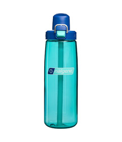 Nalgene Sustain Straw Bottle Blue Aqua/Dark Blue Cap