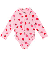 Jan & Jul Girls UV One-Piece Swimsuit Pink Strawberry