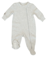 Juddlies Mini Waffle Footed Sleeper Light Grey