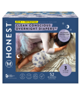 The Honest Company Club Box Overnight Diapers Cozy Cloud et Star Signs