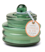 Paddywax Transparent Green Glass With Lid Cypress & Fir