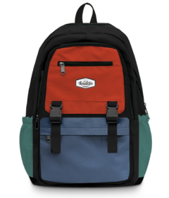 Headster Kids Colorblock Backpack Ice and Fire Tokyo Red
