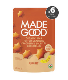 image of MadeGood Organic Star Puffed Crackers Cheddar Bundle with sku:304505