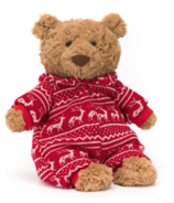 Jellycat Bartholomew Bear Winter Pyjamas