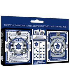 MasterPieces Toronto Maple Leafs Dice & Card Set