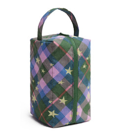 BAGGU Dopp Kit Green Star Plaid