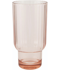 Now Designs By Danica Acrylic Fluted Highball Glass Blush Pink