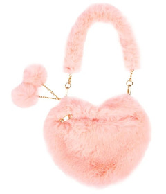 Great Pretenders Peach Passion Furry Purse