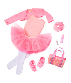 Our Generation Ballet Dreams Ballet Outfit with Tricolored Skirt