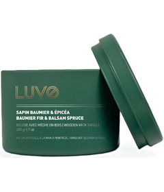 LUVO Wooden Wick Scented Candle Baumier Fir & Balsam Spruce