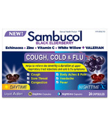 Sambucol Black Elderberry Toux, Rhume et grippe Jour Nuit de jour