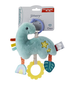 Infantino Gaga Pull & Shake Jittery Pal Dino