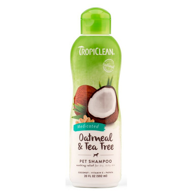 TropiClean Oatmeal & Tea Tree Shampoo For Dogs TropiClean Oatmeal & Tea Tree Shampoo For Dogs