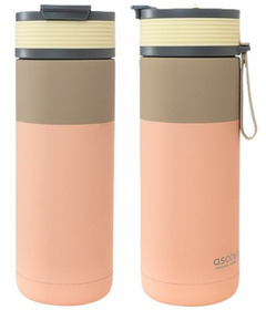 Asobu Stainless Steel Alpine Flask Pastel Peach