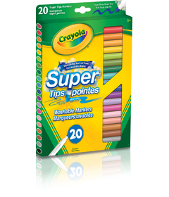 Marqueurs lavables Crayola Super Tips