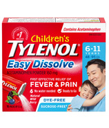 Tylenol Enfants Acétaminophène en poudre à dissolution facile Baies sauvages