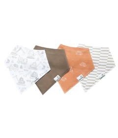 Copper Pearl Bandana Bib Set Gage