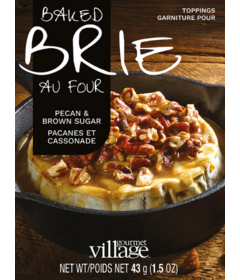 Gourmet Du Village Brie Topping Mix Pecan Brown Sugar