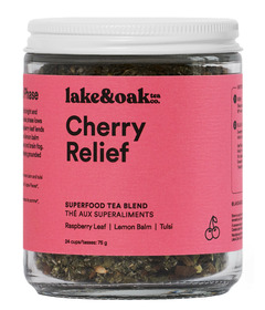 Lake & Oak Tea Co. Superfood Tea Blend Cherry Relief